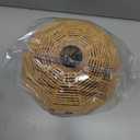Mini Hemp Rope Woven Pendant Light Woven Light Fixture Boho Chandelier Light Fixture Wicker Pendant Light Rattan Light Pendant Dome Wicker Chandelier for Bedroom Kitchen Island(Bulb Incl.)