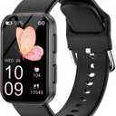 MorePro Health Fitness Tracker with Blood oxy-gen Monitor and 24/7 Heart Rate and Blood Pressure, Sleep Monitor, 120+ Sport Modes Waterproof Fitness Watch for Women Men Android iOS, Black