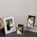 5x7'' Gold Rope Design Metal Picture Frames with Hi Quality Velvet Backing and Real Glass Front,Gold Photo Frame 7x5'' for Desktop Display Or Wall Hanging