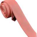 Branduce Men's Skinny Ties Solid Color Formal Neckties 1.58" (4CM) Slim Ties For Men