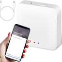 Smart Gateway, Tuya App Remote Control, Smart Home Bridge Hub, Support Smart Key Box and Door Lock for Remote Unlocking (White)