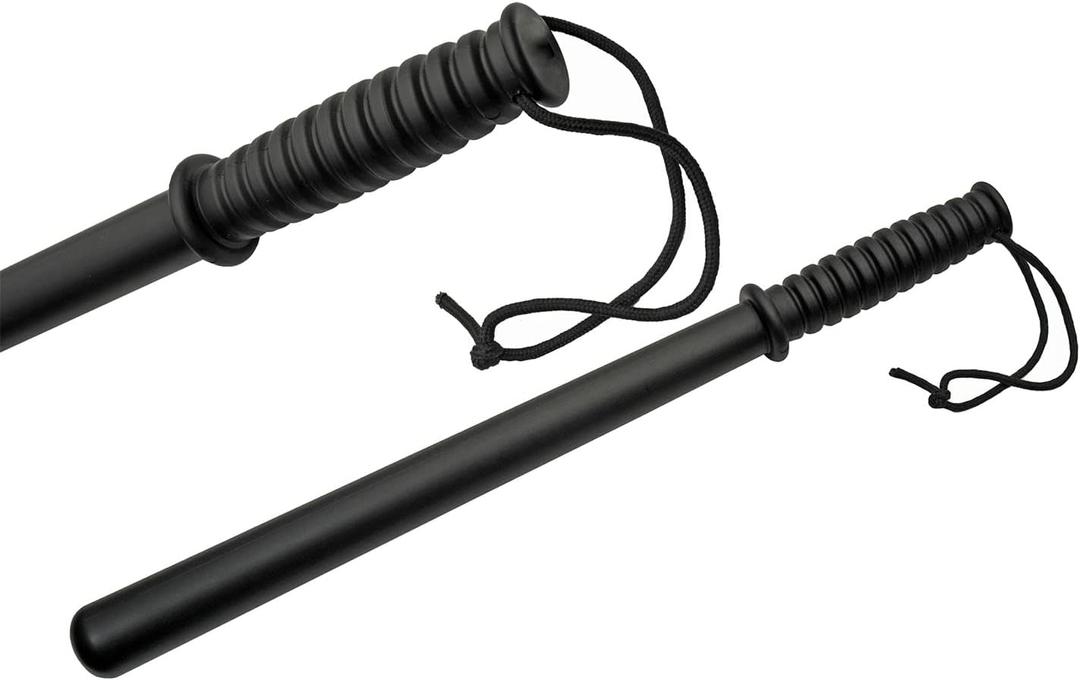 SZCO Supplies 21-Inch Heavy-Duty Tire Thumper  Black Polypropylene Baton with Ribbed Handle and Wrist Lanyard  Truck Tire Pressure Checker, Glass Breaker, Self-Defense, and Utility Tool