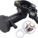 MOTOKU Engine Coolant Thermostat w/Gasket Housing Assembly for MINI Cooper 2002-2008