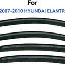 Window Visors Rain Guards for 2007 2008 2009 2010 Hyundai Elantra | Out-Channel Window Vent Wind Deflectors Visors Shades Protectors for 07 08 09 10 Hyundai Elantra