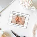 Twins Baby Items 4x6 Picture Frame, Twin Mom Gifts Wooden Picture Frame, Twins Baby Gifts for Girls Boys Mom, Twice the Blessings from Above Decorative Photo Frames for Table Desk Decor