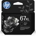 HP 67XL Black High-Yield Ink Cartridge | Works with DeskJet 1255, 2700, 4100, Envy 6000, 6400 Series | Eligible for Instant Ink | 3YM57AN |