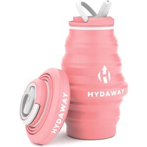 HYDAWAY 17oz Collapsible Water Bottle - BPA-Free, Leakproof, Lightweight, and Space-Saving - Perfect for Travel, Hiking, and Everyday Hydration