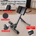 Roman Chair Hyperextension Bench Adjustable Back Extension Machine for Glutes, Hamstrings & Lower Back Foldable Multi-Purpose Workout Equipment for Home Gym