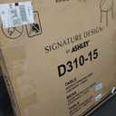 Signature Design by Ashley Small Round Drop Leaf Dining Table, Brown
