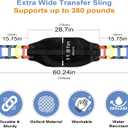 Transfer Sling, Transfer Belt for Elderly, Gait Belts for Seniors, Heavy Duty Patient Lift Belt, Mobility Standing and Lifting Aid for Disabled, Elderly, Injured- Safely Move from Bed and Wheelchair