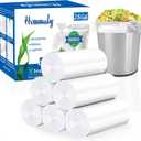 2.6 Gallon Clear trash can liners 300 counts,Small trash bags garbage Bags, Extra Strong 2.6 Gal garbage Bags, Fit 10 liters trash Bin, bathroom trash can liners for Home Office bedroom(clear 300)