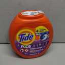 Tide PODS laundry detergent pacs, 3-in-1 Stain Remover, Odor Fighter, Color Protector, 76 Count, HE compatible, Spring Meadow Scent