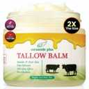 Whipped Beef Tallow Balm,Manuka Honey & 100%Grass-Fed,2oz, (Unscented/Herb-Infused), Skin Care and Face cream