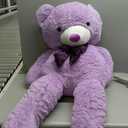 MaoGoLan Giant Purple Teddy Bear 55" Life Size Huge Plush Massive Stuffed Animals for Girlfriend Kids Boyfriend