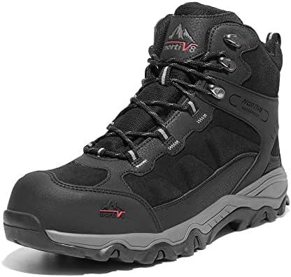 NORTIV 8 Waterproof Steel Toe Boots for Men Slip Resistant Safety Industrial Boots Paladin-Steel, Size 41
