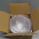 BESTVIP 4 Pack 150 Ounce Clear Plastic Serving Bowls, Disposable 11.6" Party Bowls for Chips/Salad/Candy/Snacks, Stackable Buffet Containers for Christmas, Holiday, Weddings, Showers/Events, Reusable