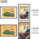 upsimples 16x24 Picture Frame, Display Pictures 14x20 with Mat or 16 x 24 Without, Wall Hanging Poster Frames, Black, 1 Pack