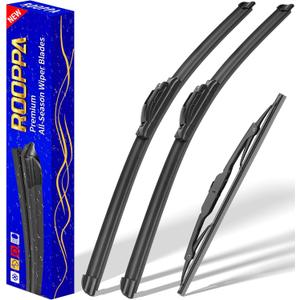 3 wipers Replacement for 2008-2019 2020 Dodge Grand Caravan, Chrysler Town & Country 2008-2016 Windshield Wiper Blades Original Equipment Replacement - 26"/20"/16" (Set of 3) U/J HOOK