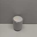 EKO Fandy 0.58 Gal/2.2L Mini Trash Can with Lid, Swing-Top Desktop Trash Can for Bathroom, Countertop, Vanity, Desk or Office, Small Garbage Bin (Grey)