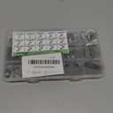 110PCS Metric Woodruff Key Assortment Kit, 15 Sizes Carbon Steel Woodruff-key Kit Woodruff Key-Crankshaft-Keyway Shaft Feather Key for Fastening Connection