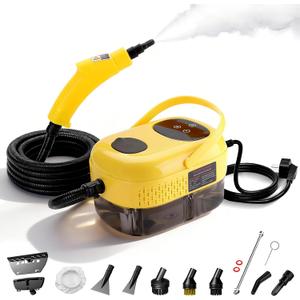 Steam Cleaner, 15s Fast Heat, 6-Level Adjustable Handle, Multipurpose Portable Floor Steamer Grout with 7 Accessories, High Temperature and Pressure, Chemical-Free Cleaning for Home, Kitchen-2500W