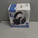 Ozeino 2.4GHz Wireless Gaming Headset for PC, Ps5, Ps4 - Lossless Audio USB & Type-C Ultra Stable Gaming Headphones with Flip Microphone, 40-Hr Battery Gamer Headset for Switch, Laptop, Mobile, Mac (Black and White)