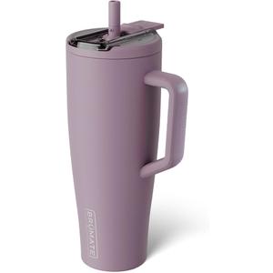 BrüMate BrüMate Era Flip 40oz Tumbler with 100% Leakproof Covered Straw Lid | Hygienic Covered Straw | Insulated Stainless Steel Water Bottle with Handle | Cup Holder Friendly | BPA-Free (Lilac Dusk)