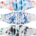 wegreeco Washable Male Dog Belly Band (Stylish Pattern)- Pack of 3 - Washable Male Dog Belly Wrap, Dog Diapers Male (Tie-dye, Ink, X-Small)
