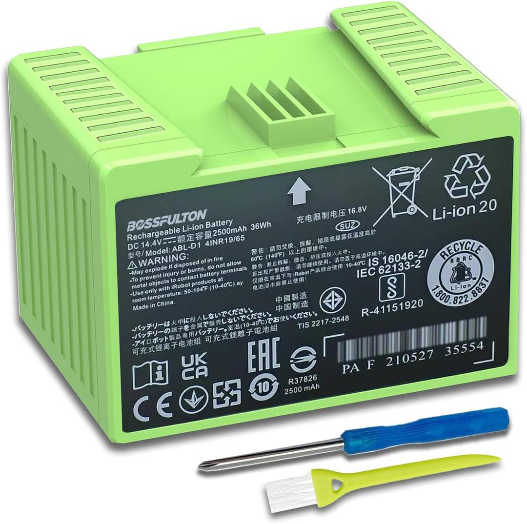 Battery for iRobot Roomba e & i Series ABL-D1 Battery Replacement, Compatible with Roomba i8 i8+ i7 i7+ i4 i4+ i3 i3+ e5 e6 J7 J7+ J6+ J6 Plus J5 J5+ Series