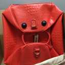 Tote&Carry Apollo 2 Large Rolling Duffle Bag with Wheels, Carry-On Roll Duffel for Travel, Gym, Sports, Daily, Weekend & All-Purpose Use for Men & Women (Crocodile Skin, Red)