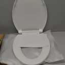 SAMODRA Elongated Toilet Seat (Withstand 440 lbs), Slow Close, One-Click to Quick Release with Installation Hardware, Easy Clean & Change Hinges (Elongated Toilet Seat)