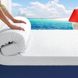 3 Inch Memory Foam Mattress Topper Full Size for Pressure Relief, Gel Bed Topper Pad with Bamboo Cover, Soft & Breathable