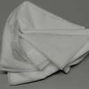 Simplebrand Sheer White Curtains 108 Inches Long, Extra Long Rod Pocket Solid Color Window Sheer Curtain Panels, Elegant Curtains & Drapes for Living Room, Bedroom 2 Panels (White, 42" W x 108" L)