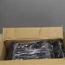 80 Pack Clothes Hangers, Non Slip Plastic Coat Hangers, Space Saving Hangers, Heavy Duty, Hanging Dry Wet Clothes, 16.4" x 8.3", Black, UAPY0580B