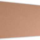U Brands Cork Bulletin Board, 48" x 72" Inches, Silver Aluminum Frame (023U00-01)