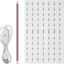 LED Backlight Board for Bambulab, 3D Printer Accessories Replacement Bambu Lab LED Back Light Board Kit with Connection Cable for Lithophane Photo Model DIY Printing Supplies