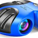 LET'S GO! Binocular for Kids, Compact High Resolution Shockproof Binoculars (Blue)