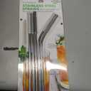 Biosmart Reusable Stainless Steel Straws With Silicone Tips Eco BPA Free 7 Pcs