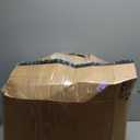 3FT Bean Bag Chairs Teardrop Bean Bag Chairs for Adults Beanbag Chair with Memory Foam Filled Soft Plush Leaf alongside Stripe Faux Fur Washable Cover for Dorm, Bedroom(Plush WH)