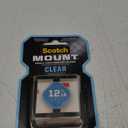 3M Clear Scotch-Mount Double-Sided Mounting Tape, Strips & Squares: 1 in x 1 in. (Clear) / 48-Squares