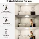 Rechargeable Ceiling Light No Wiring - Battery Operated Led Lights for Bedroom with Remote, Motion Sensor Night Light Indoor Hallway, Living Room, Bathroom, Home & Kitchen Decor Lighting (4)