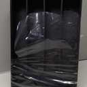 Besilord Bamboo Silverware Holder - Drawer Organizer with 5 Slots (Black)