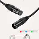 CableCreation XLR Cable, 10FT 3PIN XLR Male to Female Balanced Microphone Cable for Recording Applications,Mixers,Speaker Systems and Other XLR Audio Equipment,Black