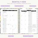 3 x 2026 Planner, Weekly and Monthly Calendar Planner Book, Jan 2026 - Dec 2026, Planning Agenda for Desk Accessories and School Supplies - A5 (6.3'' x 8.5'') (Flower Field)