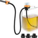 Cordless Fuel Transfer Pump Compatible with Milwaukee M18 for Dewalt 20V (Battery Not Included) 3.2 GPM Portable Automatic Oil Pump with 41'' Hose and 3 Adapters