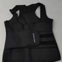 Neoprene Sauna Sweat Waist Trainer Corset Trimmer Vest for Women Tummy Control, Waist Cincher Body Shaper (XX-Large, Black One Belt With Zipper)
