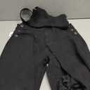 LONGBIDA Men's Denim Bib Overalls Fashion Slim Fit Jumpsuit with Pockets(Black_01, S)