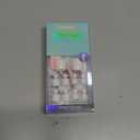 BTArtbox Press on Toenails Short, White Press on Toe Nails Square, Light Weight & Fit Perfectly Glue On Toe nails with Glue, Fake Toenails in 16 Sizes- 32 Toenails Kit, Pure Chic