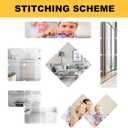 Wall Mirror Full Length, Cheap Acrylic shatterproof Gym Mirrors for Home Gym, 12"X12", 4 Pcs, Workout glassless Mylar Mirrors for Bedroom, Over Door Kids Mirror