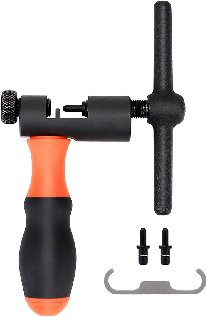 Universal Bike Chain Tool Kit with Bike Breaker Main Chain Pliers Chain Checker for Road MTB Bike 1-13 Speed Chain Disassemble Chain Splitter and Breaker